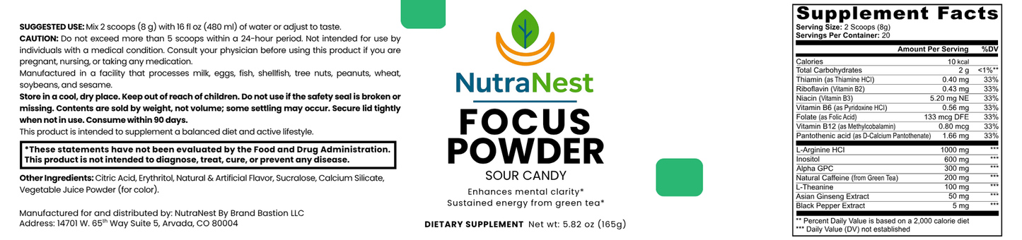 Focus Powder (Sour Candy)